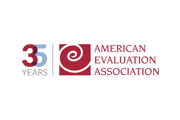 American Evaluation Association logo 35 years