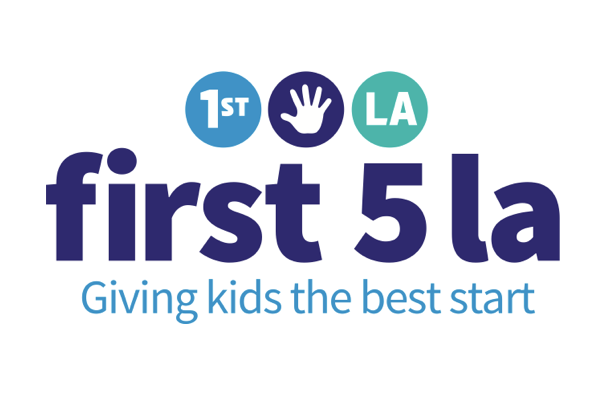 Logo for First 5 Los Angeles with tagline 